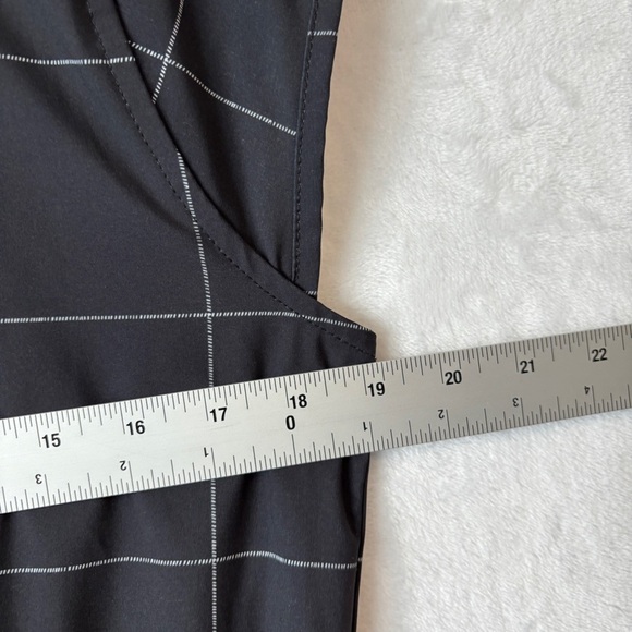 Albion black windowpane Going Places Round Neck Back Zip Casual Dress Size small - Picture 7 of 13